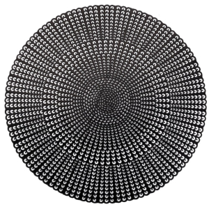 Mata dekoracyjna RONDA czarna RAVI